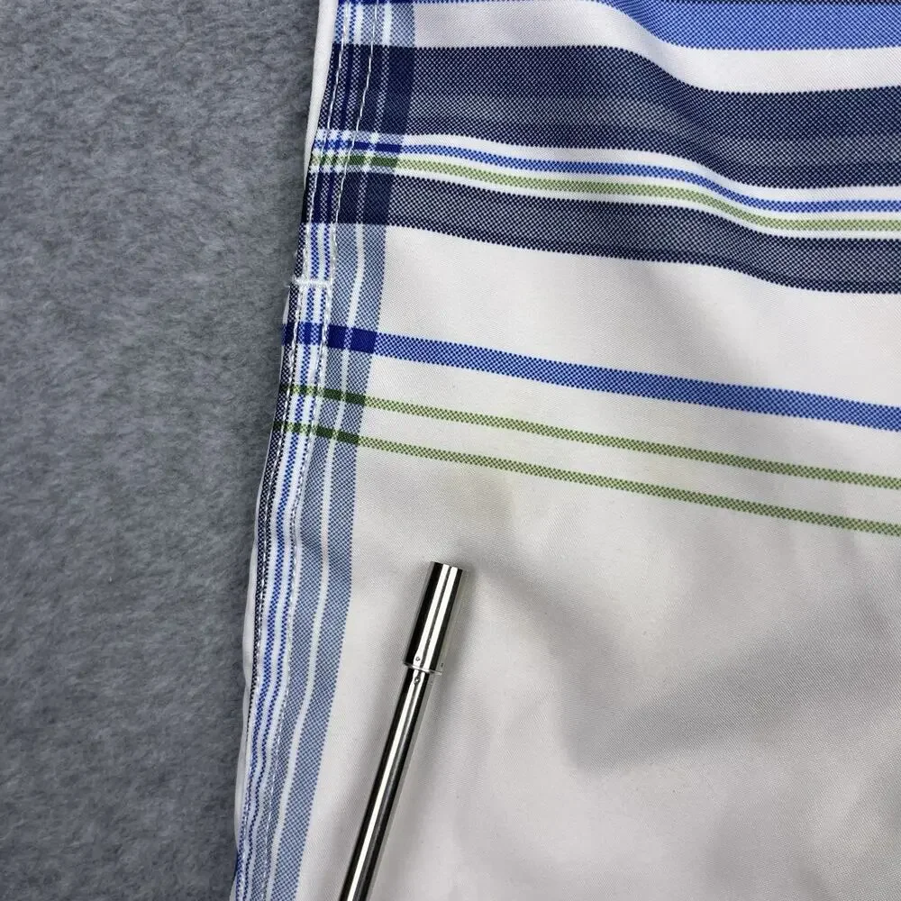Nautica swim trunks‎ blue white lined size 34